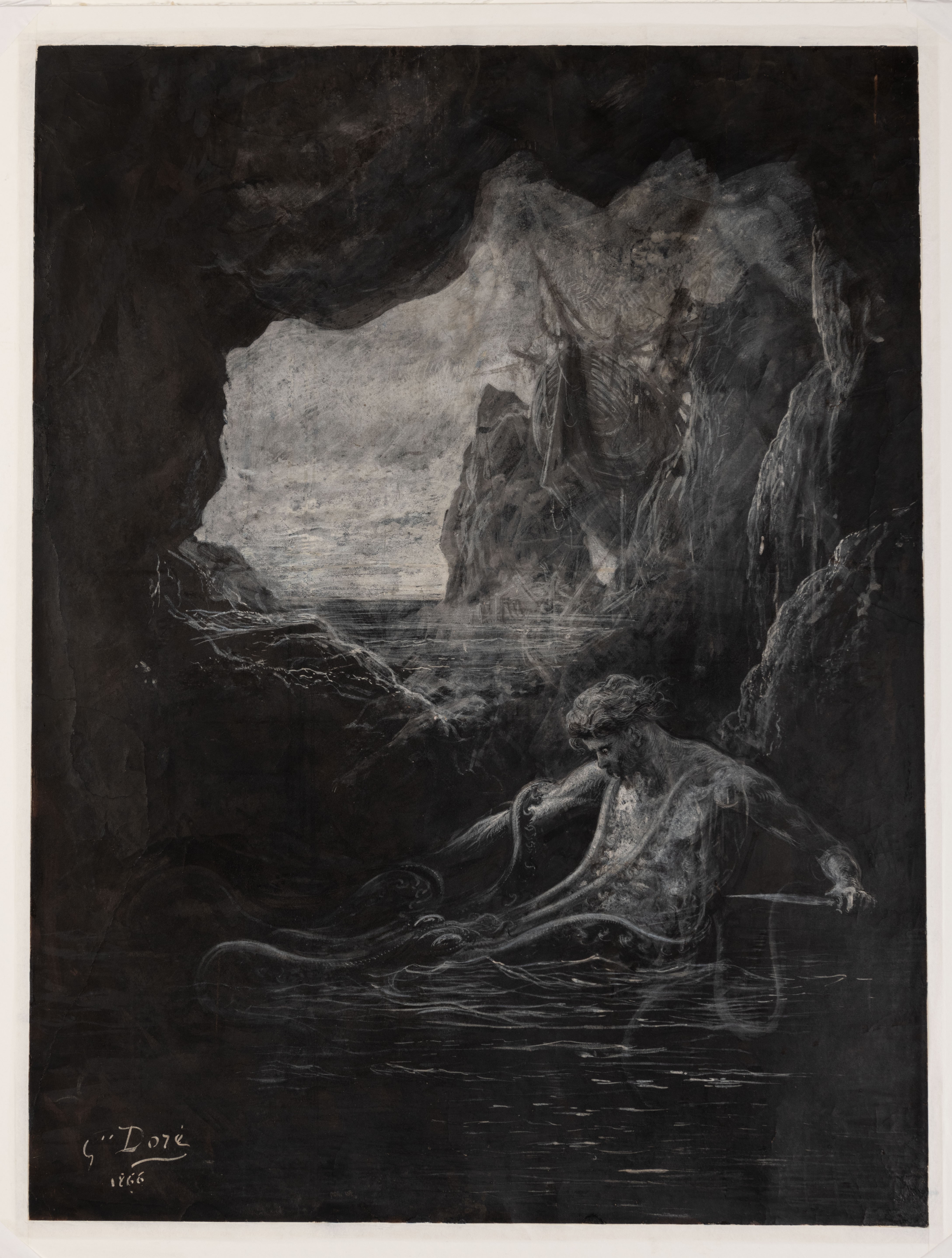 Gustave DORÉ - Gilliatt Struggles with the Giant Octopus | MasterArt